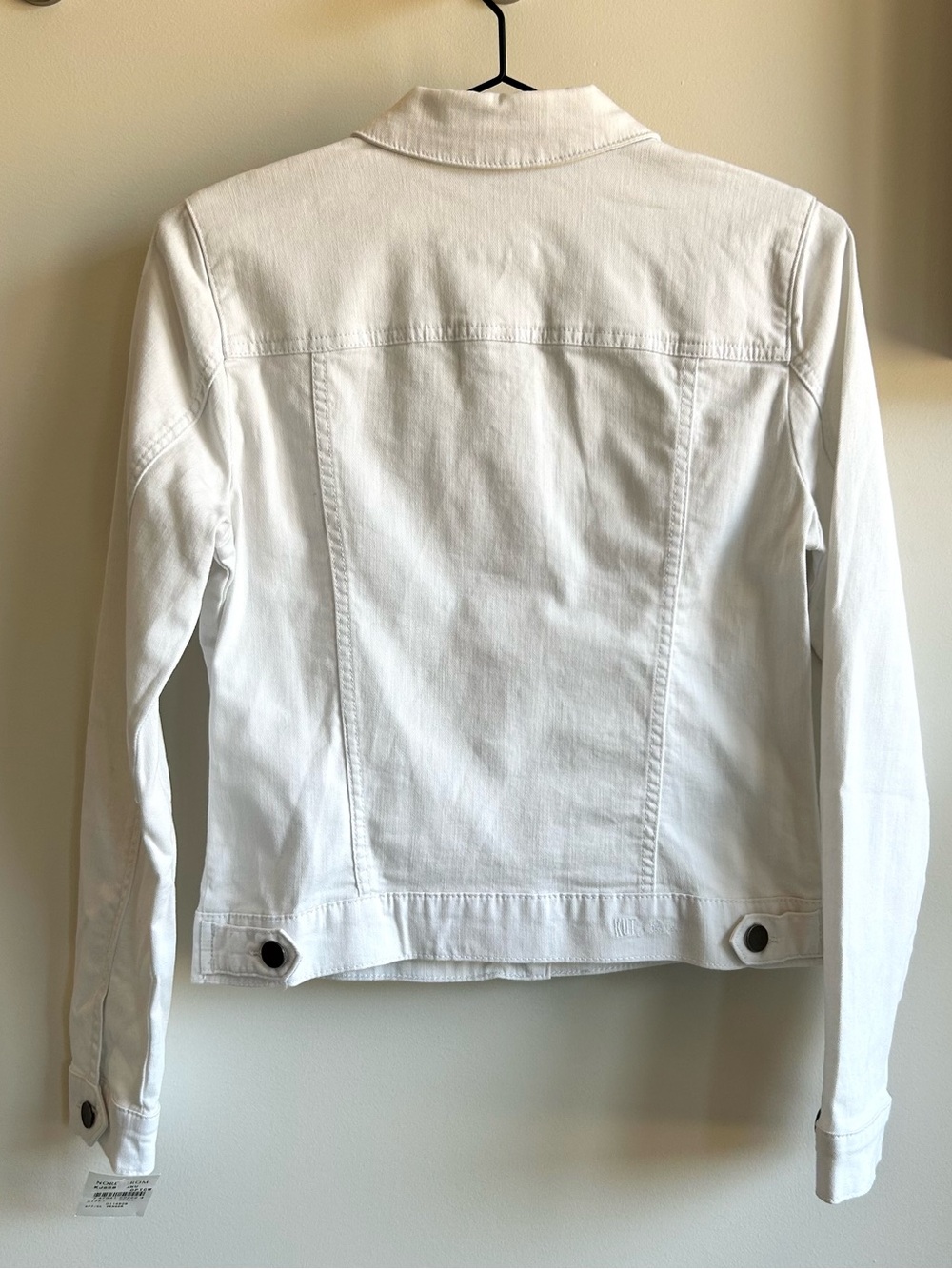 Kut from the Kloth White Helena Denim Jacket - Picture 2 of 4